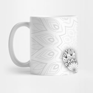 'J' Intricate Pattern Mug